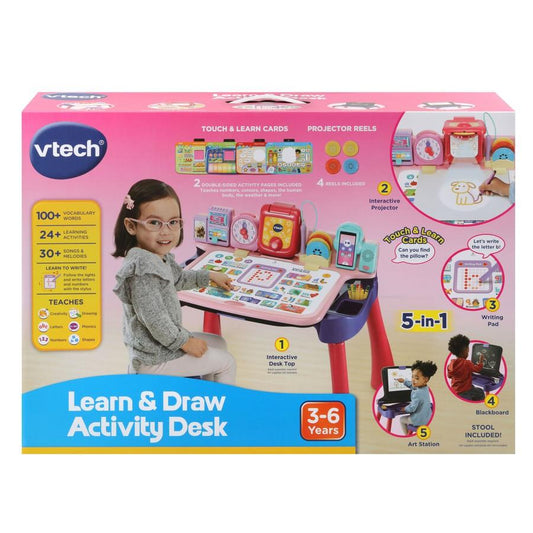 Vtech - Interactive Learning Desk Pink-Yarrawonga Fun and Games.