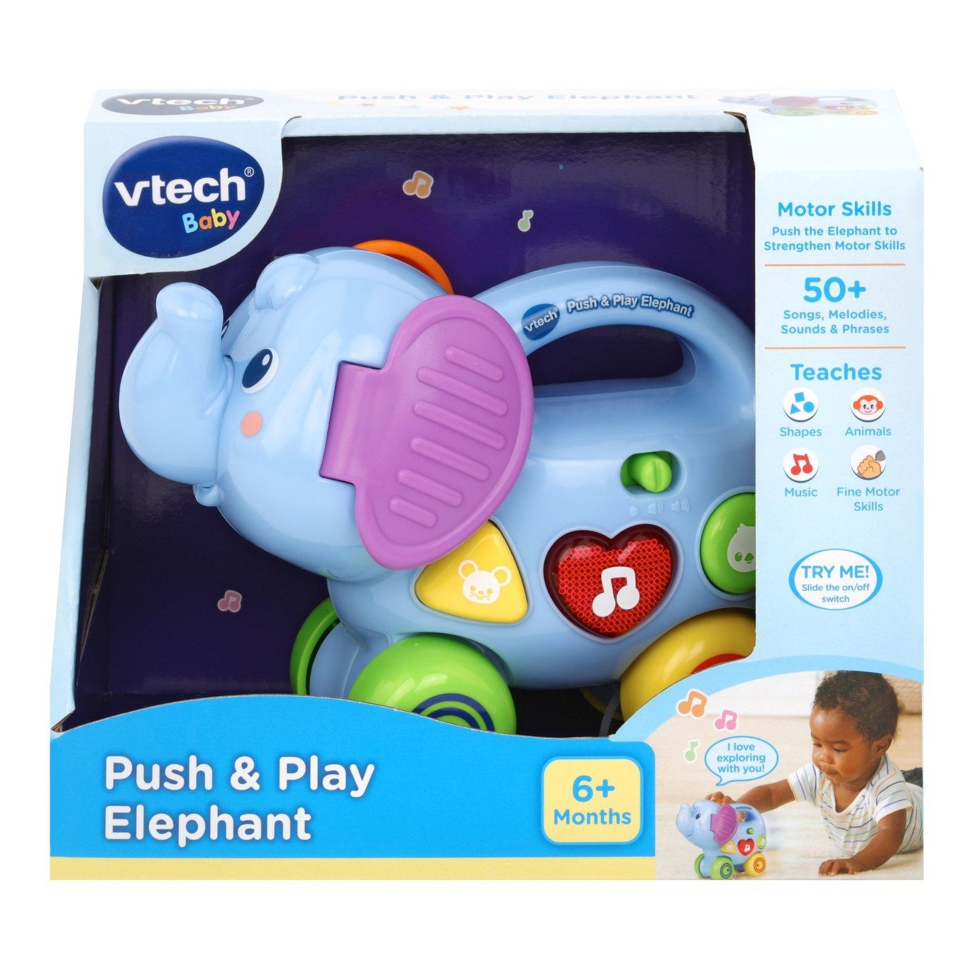 Vtech - Push and Play Elephant-Yarrawonga Fun and Games