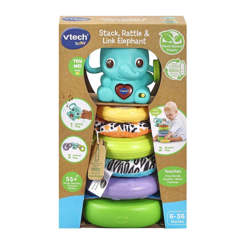 Vtech - Stack and Link Elephant-Yarrawonga Fun and Games