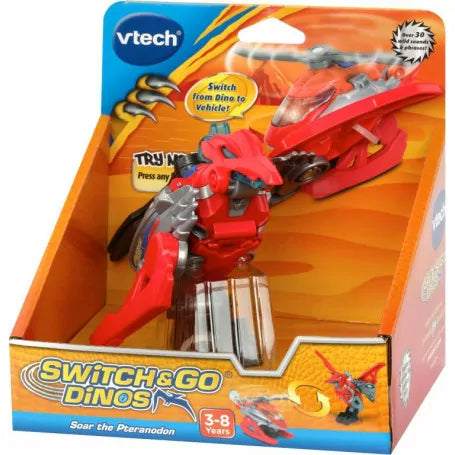 Vtech - Switch and Go Dinos - Micro Crew-Soar the Pteranodon-Yarrawonga Fun and Games
