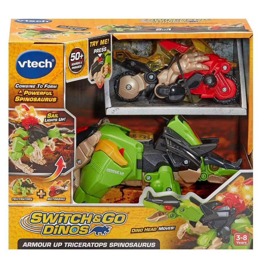 Vtech - Switch and Go Triceratops and Spinosaurus-Yarrawonga Fun and Games