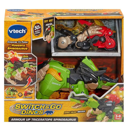 Vtech - Switch and Go Triceratops and Spinosaurus-Yarrawonga Fun and Games