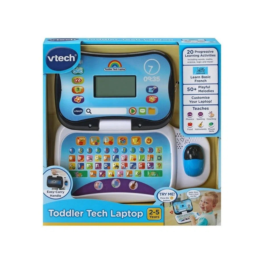 Vtech - Toddler Teach Laptop - Black-Yarrawonga Fun and Games