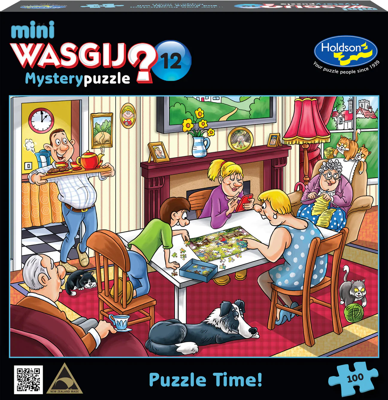 Mini 100 piece Jigsaw – Wasgij Mystery Puzzle #12-Yarrawonga Fun and Games