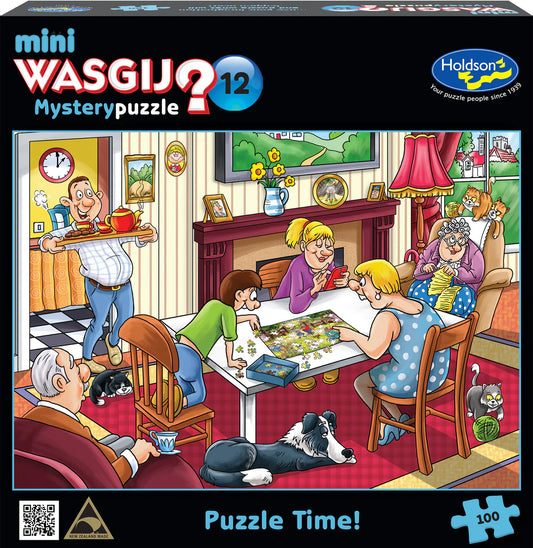 Mini 100 piece Jigsaw – Wasgij Mystery Puzzle #12-Yarrawonga Fun and Games