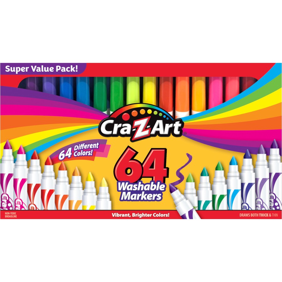 Washable Markers - 64 Colours-Yarrawonga Fun and Games