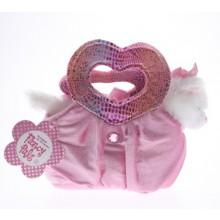White Cat in Pink Heart Bag-Yarrawonga Fun and Games