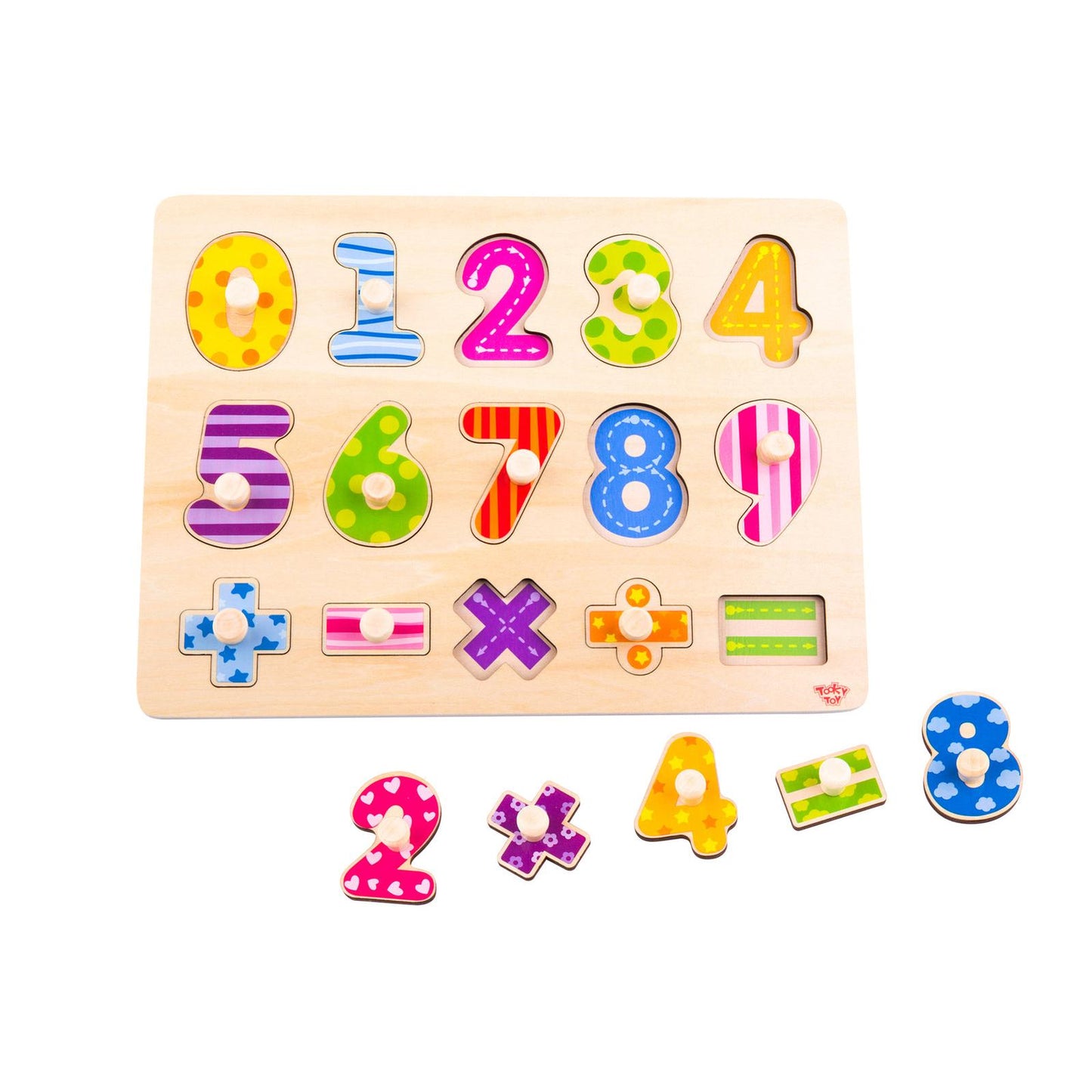 Wooden Number Peg Puzzle-Yarrawonga Fun and Games