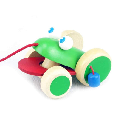 Wooden Pull Along Frog-Yarrawonga Fun and Games