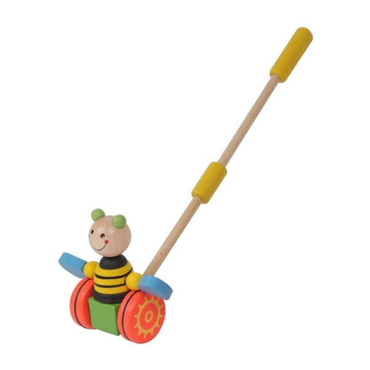 Wooden Push Toy - Various Designs-Bee-Yarrawonga Fun and Games