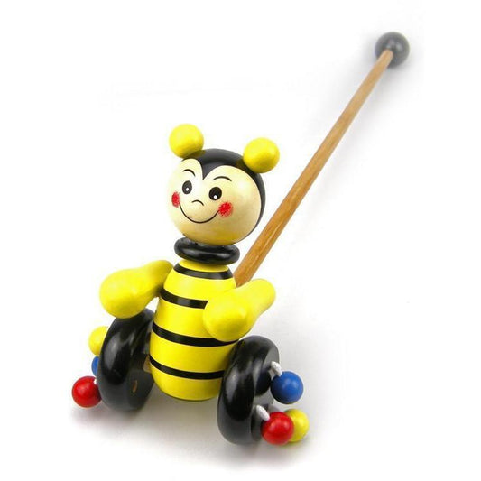 Wooden Push Toy - Various Designs-Bee-Yarrawonga Fun and Games