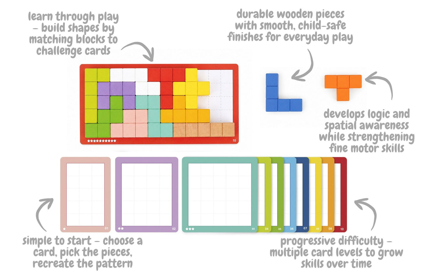 Wooden Puzzle Cubes