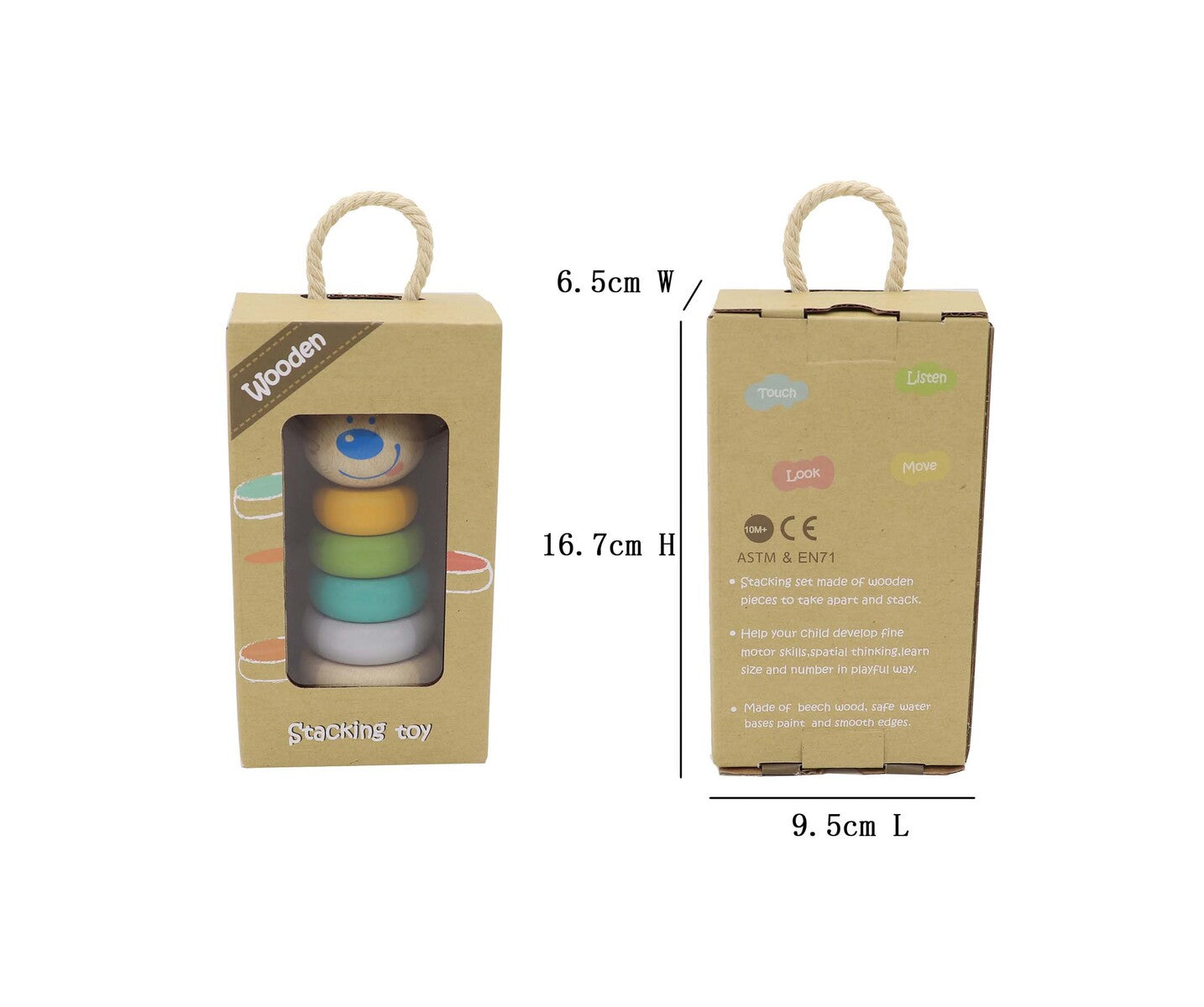 Wooden Stacking Toy-Yarrawonga Fun and Games