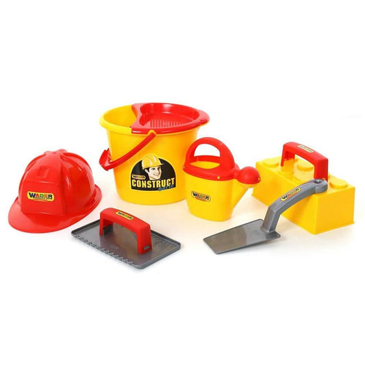 Worker Bucket Set - Hard Plastic-Yarrawonga Fun and Games