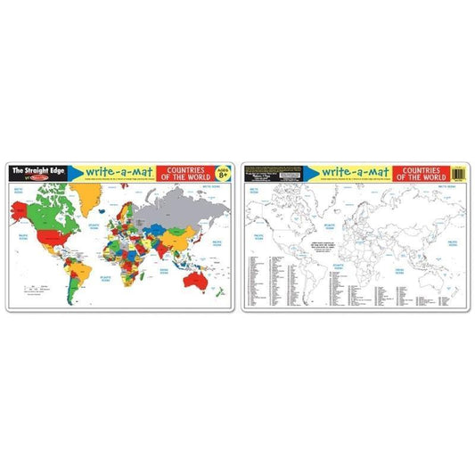 Write a Mat - Countries of the World-Yarrawonga Fun and Games