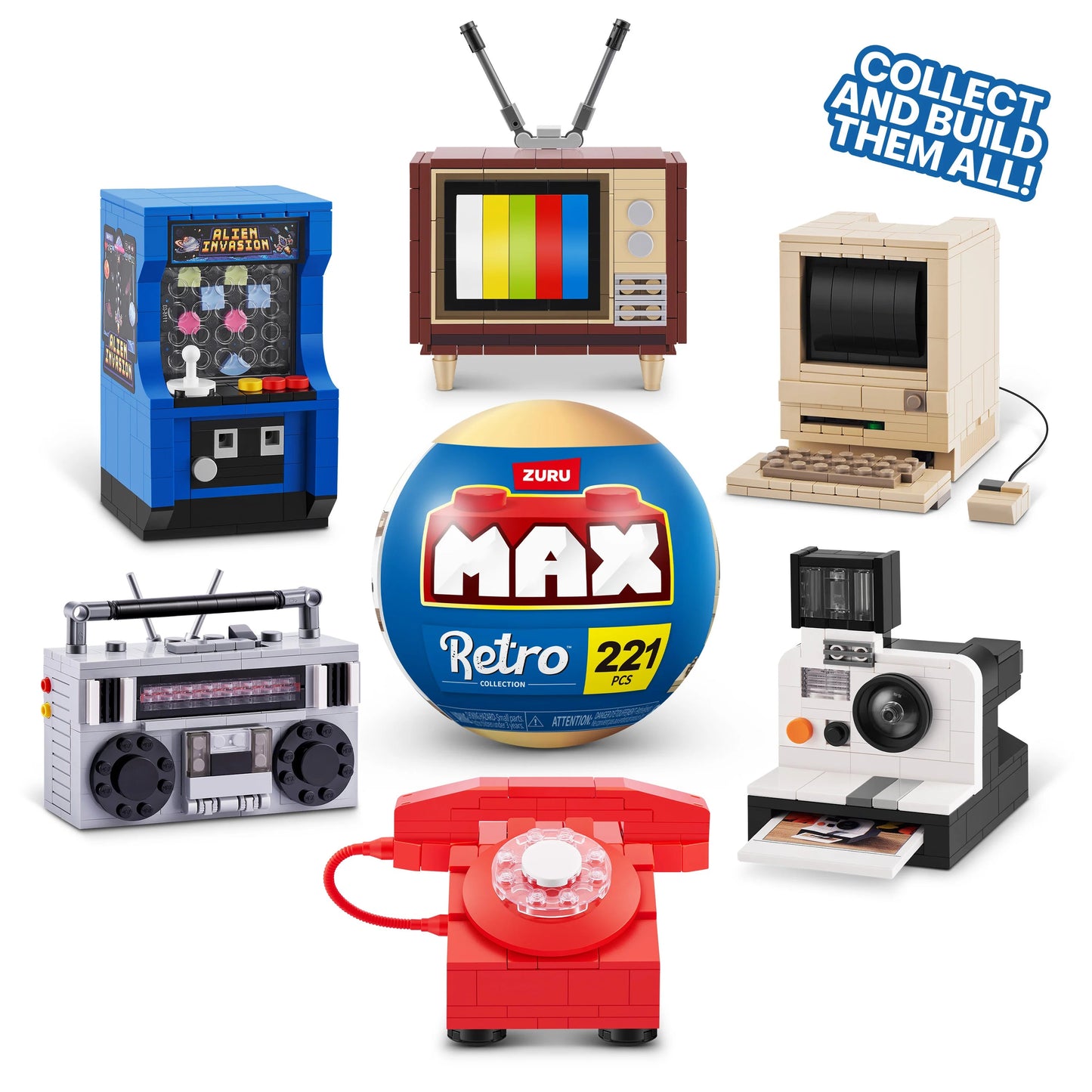 Zuru Max - Retro Collection Building Blocks-Yarrawonga Fun and Games