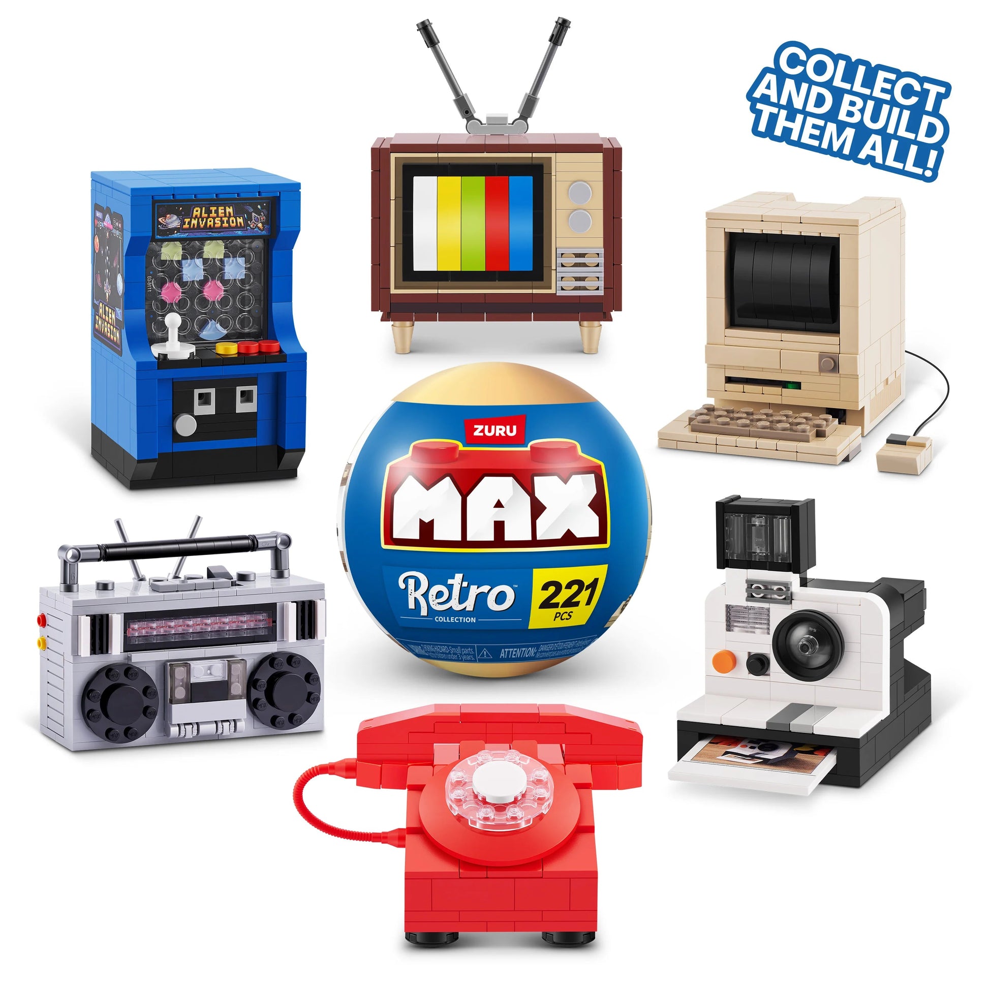 Zuru Max - Retro Collection Building Blocks-Yarrawonga Fun and Games