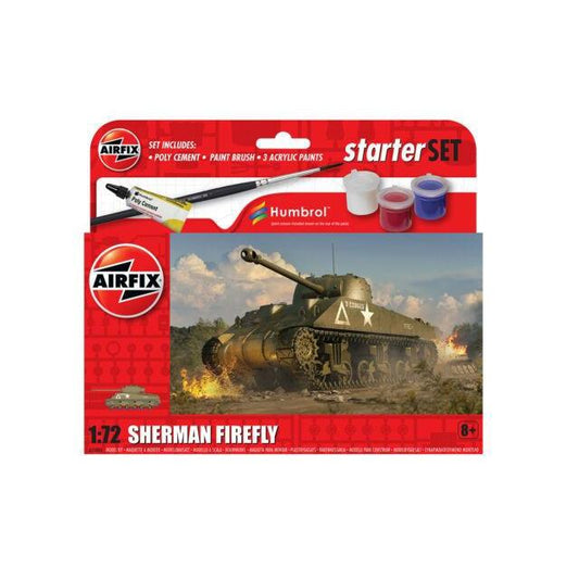 Airfix - 1/:72 - Sherman Firefly - Starter Set-Yarrawonga Fun and Games.