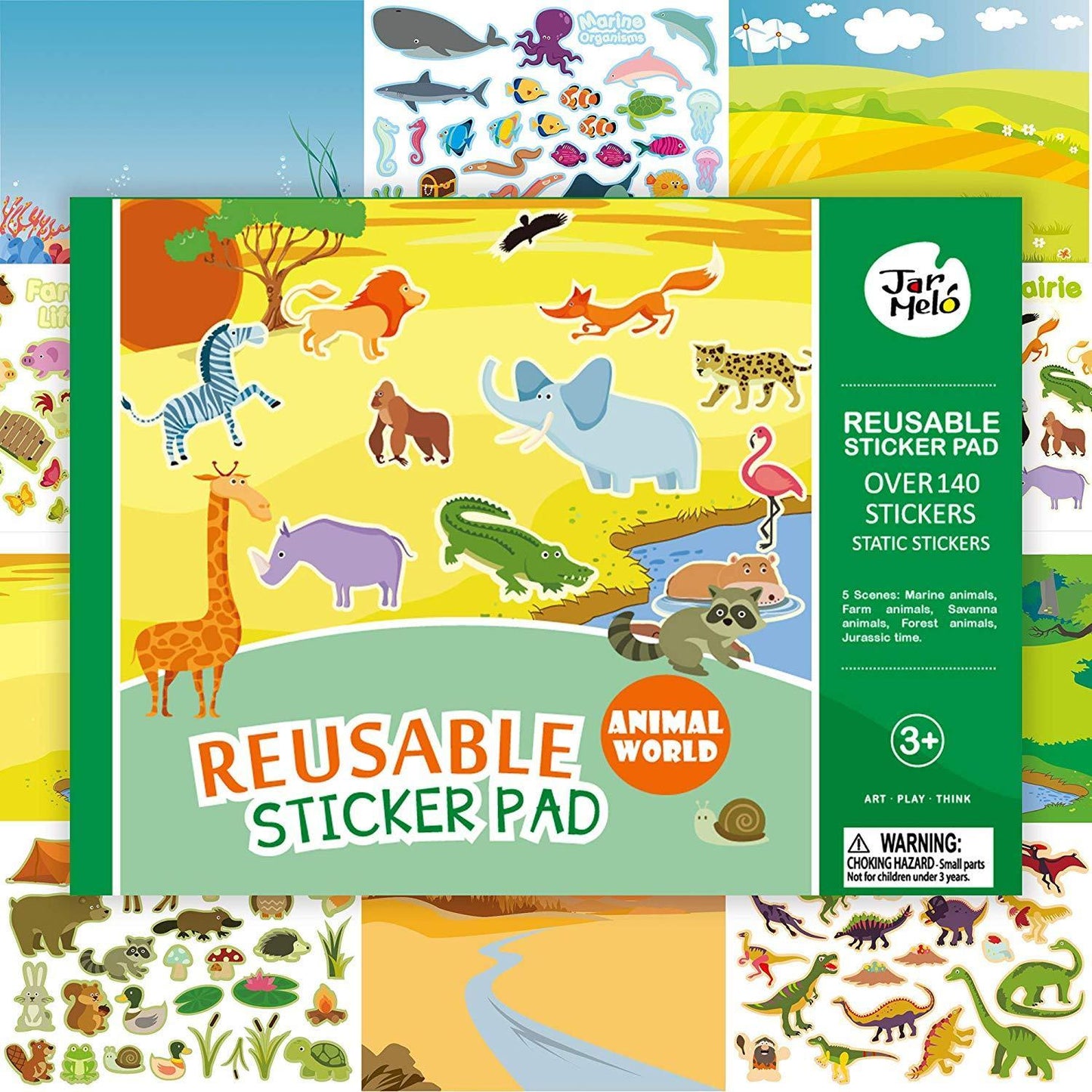Animal World Reusable Sticker pad-Yarrawonga Fun and Games