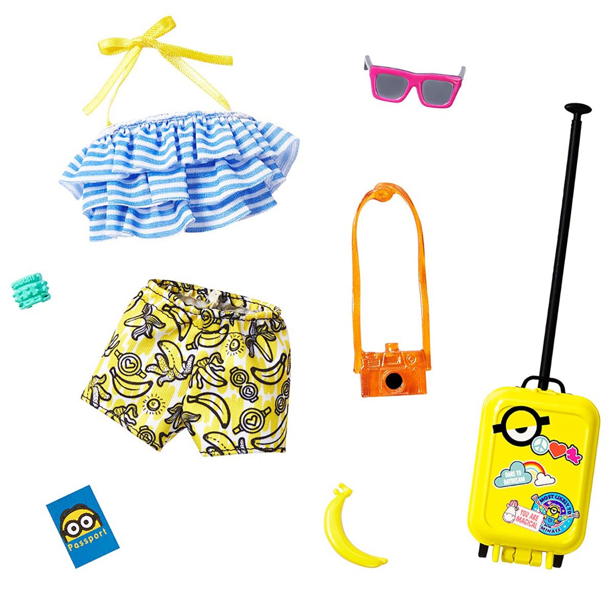 Barbie Licensed Fashion Accessories - Minions-Top and Shorts-Yarrawonga Fun and Games