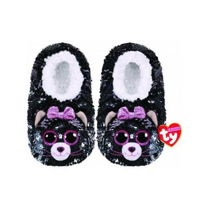 Beanie Boo Sequin Slippers - Various-Kiki the Cat-Yarrawonga Fun and Games