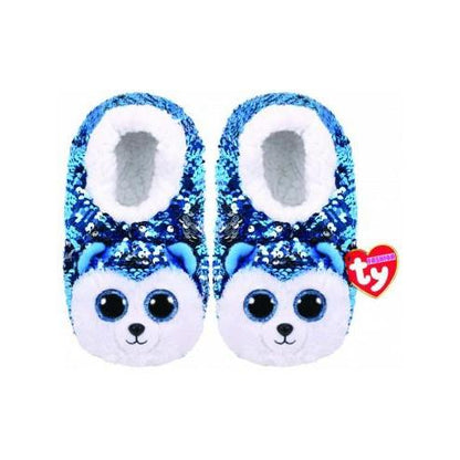 Beanie Boo Sequin Slippers - Various-Slush the Dog-Yarrawonga Fun and Games