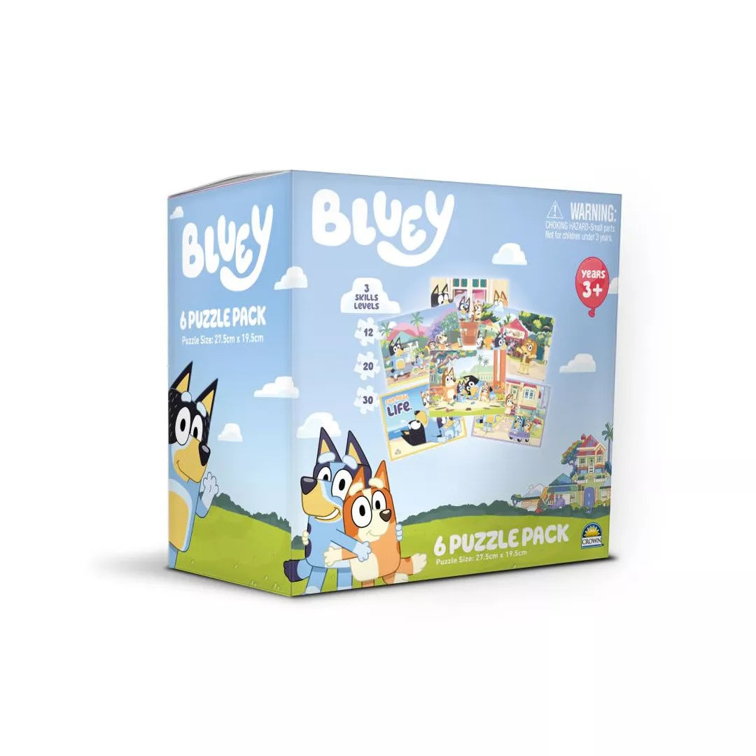 Bluey - 6 Puzzle Pack-Yarrawonga Fun and Games