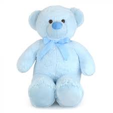 Buddy 90cm Teddy Bear - Various Colours-Blue-Yarrawonga Fun and Games.