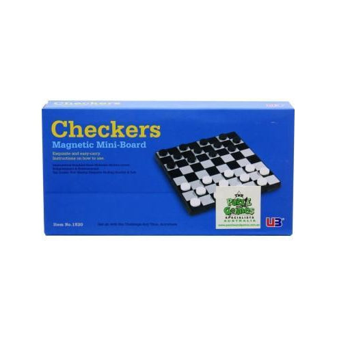 Checkers - Magnetic Mini Board-Yarrawonga Fun and Games