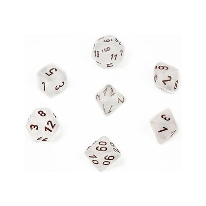 Chessex Opaque 7 Dice Sets-White-Yarrawonga Fun and Games