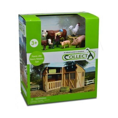Collecta Farm Animals and Barn Set-Yarrawonga Fun and Games