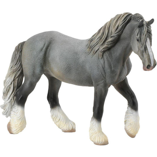 Collecta Shire Horse - Grey Mare-Yarrawonga Fun and Games