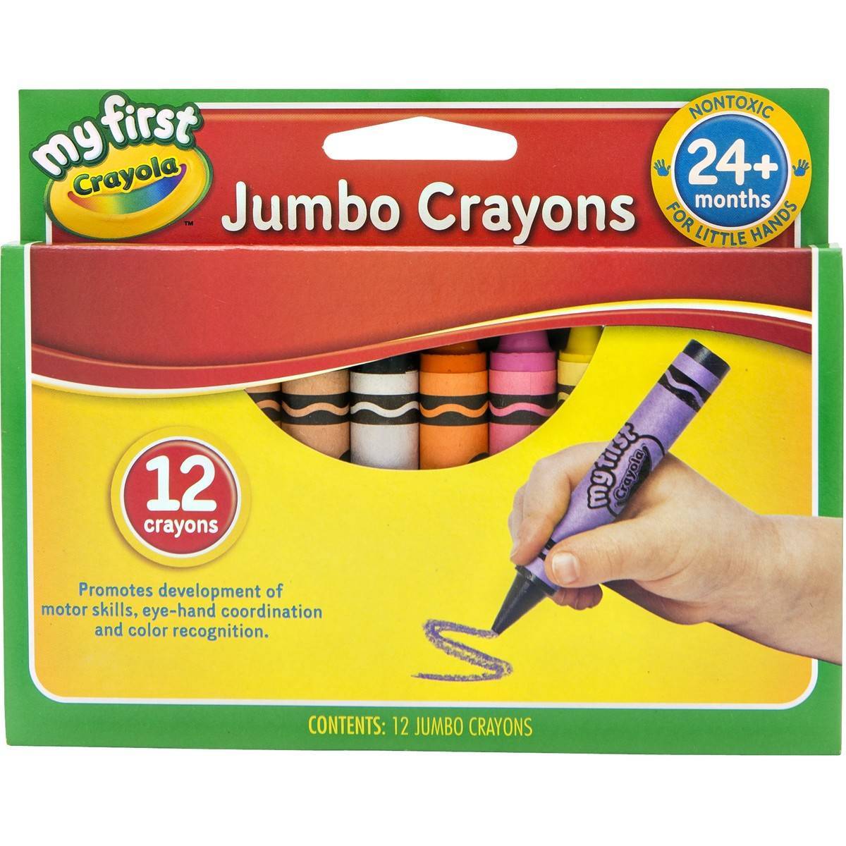 Crayola Jumbo Crayons - 12 Pack-Yarrawonga Fun and Games.