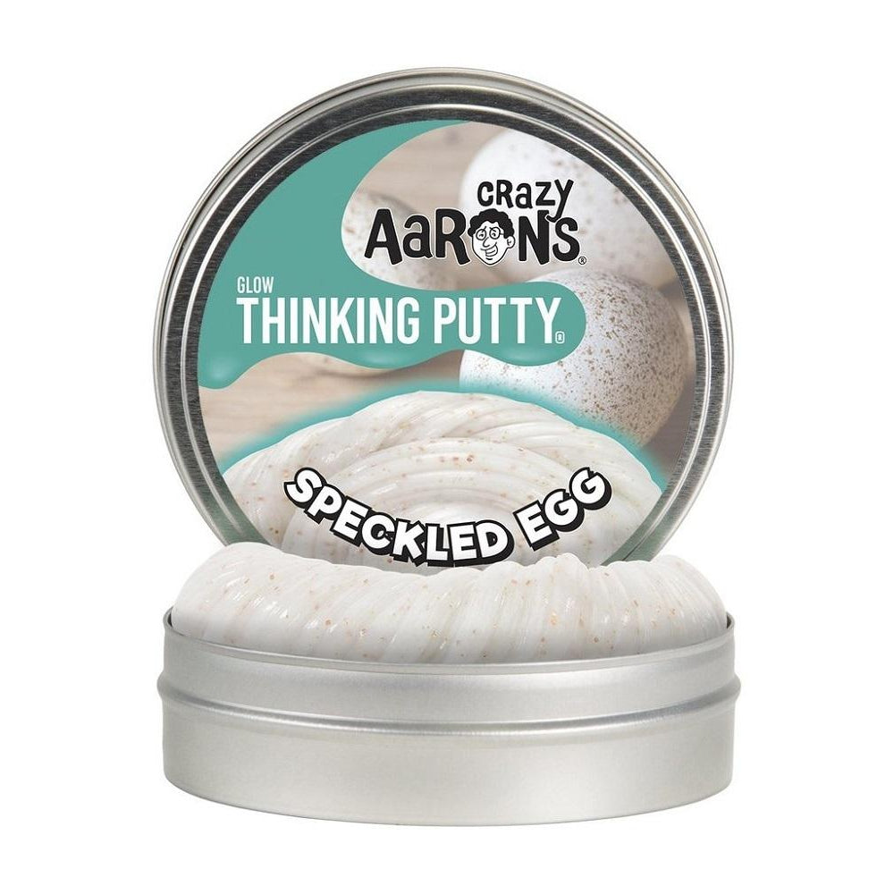 Crazy Aarons Thinking Putty - 2" Tins - Variety-Speckled Egg - Glow-Yarrawonga Fun and Games.