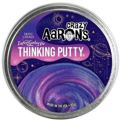 Crazy Aarons Thinking Putty - Hypercolors 4" Tin-Inter Galactic - Triple Change-Yarrawonga Fun and Games