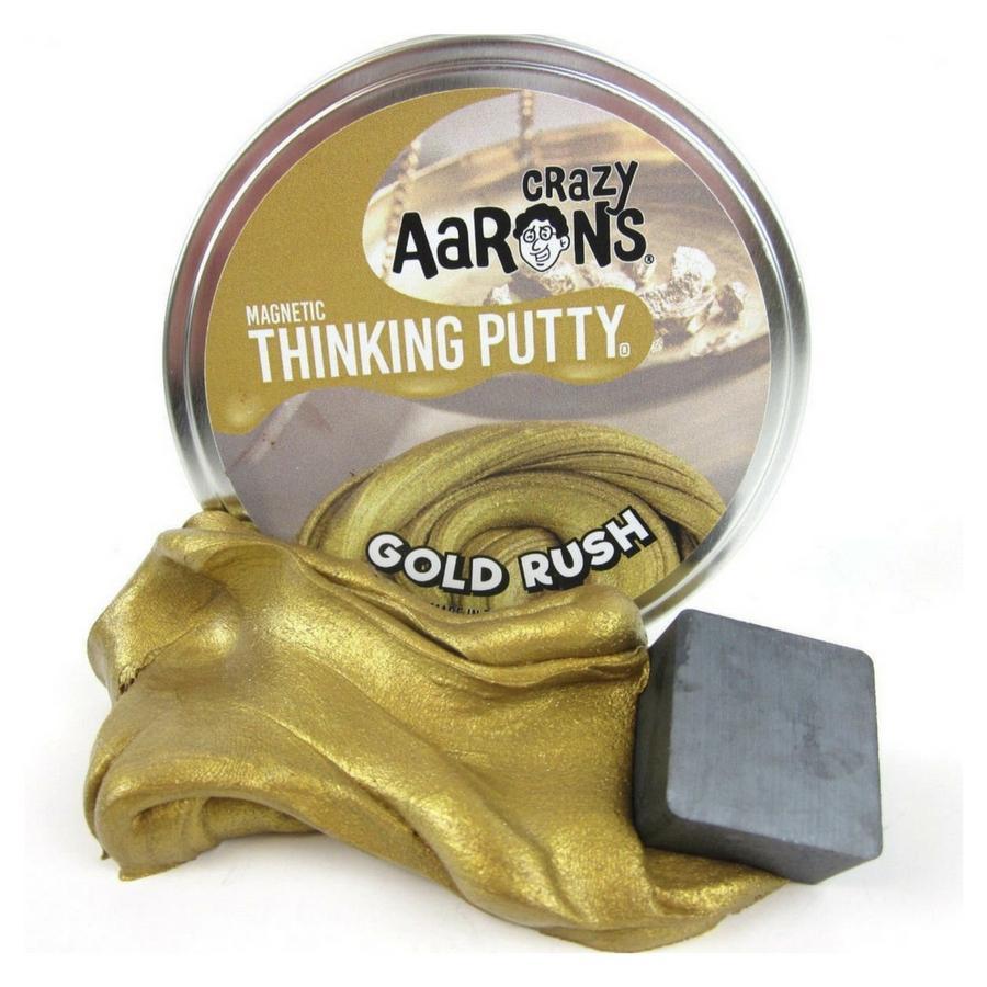Crazy Aarons Thinking Putty - Magnetic 4" Tin-Gold Rush-Yarrawonga Fun and Games