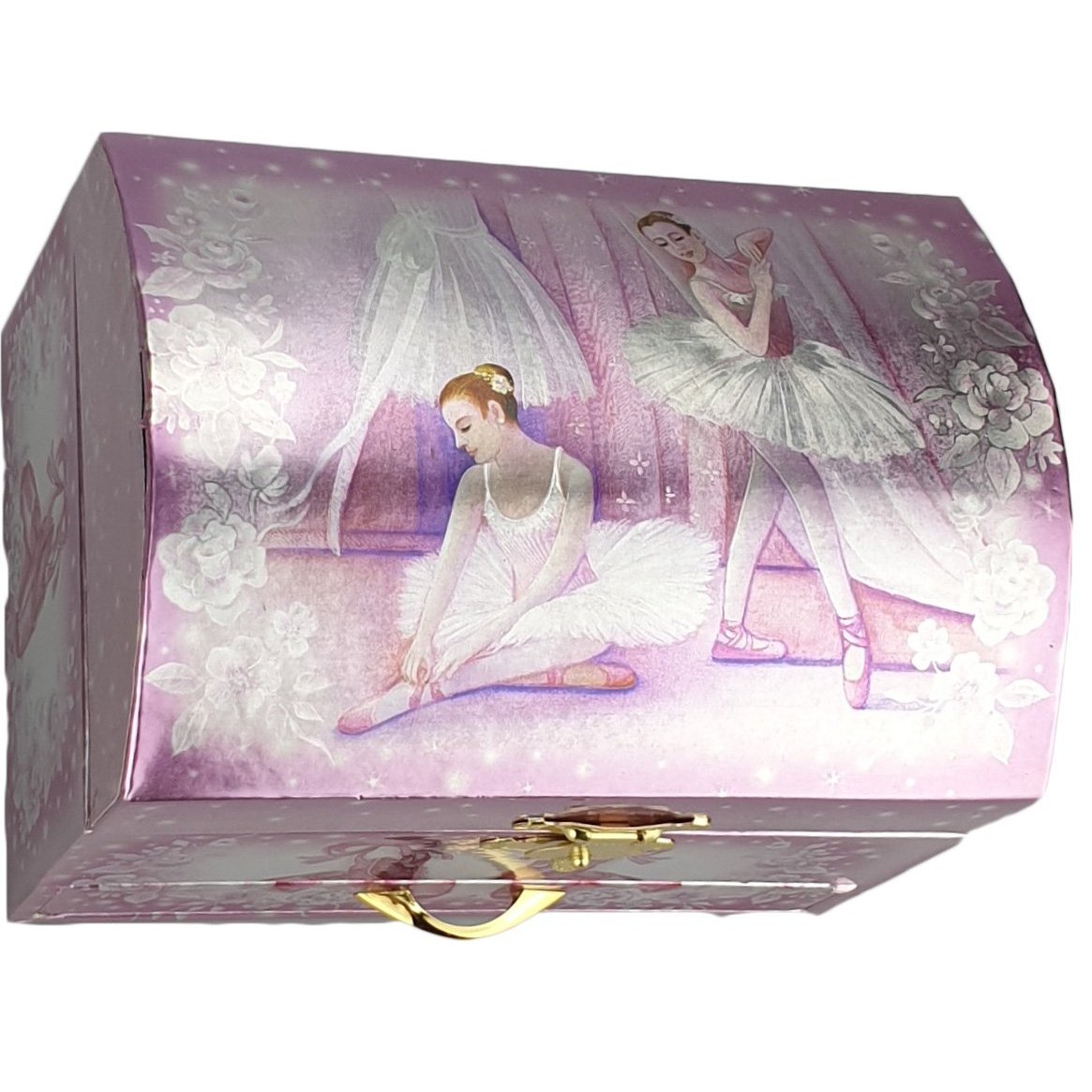 Dome Foil Ballerina Jewellery Box-Yarrawonga Fun and Games