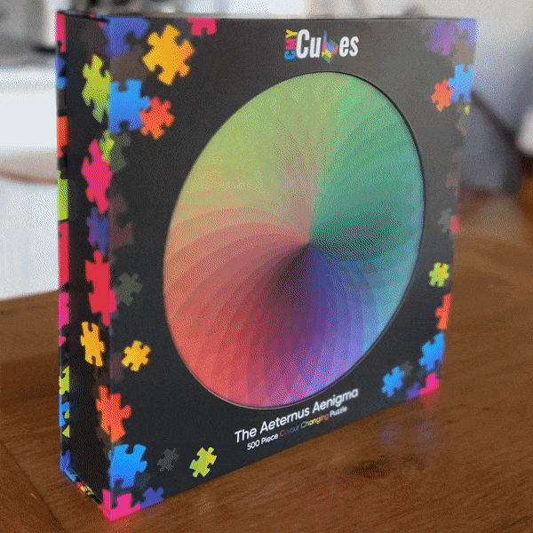 500 Piece Jigsaw - CMY Cubes - The Aeternus Aenigma