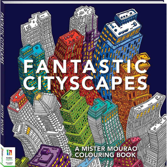 Fantastic Cityscapes Colouring Book-Yarrawonga Fun and Games