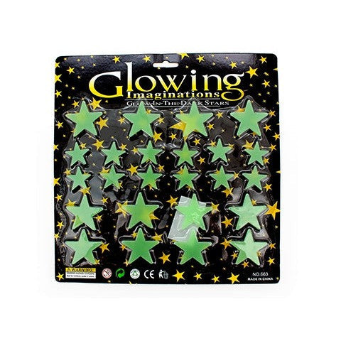 Glow in the Dark Stars - 24 Pack-Yarrawonga Fun and Games