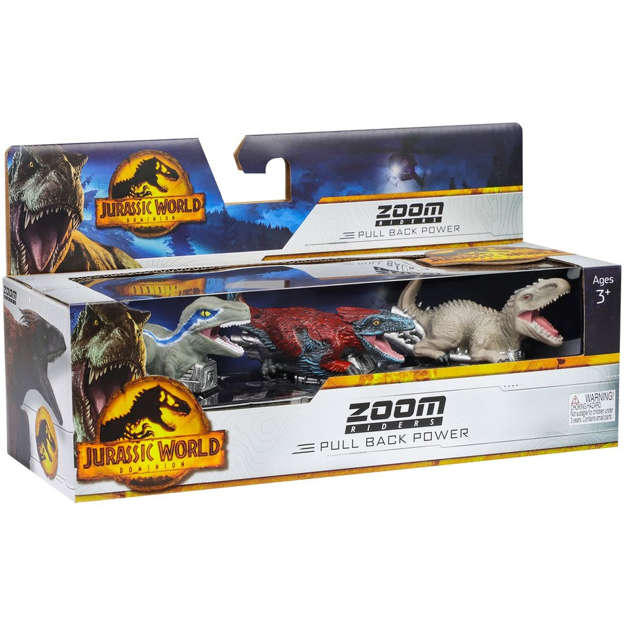 Jurassic World Zoom Riders 3 Pack-Yarrawonga Fun and Games.