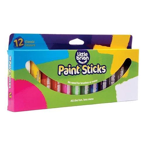 Little Brian - Paint Sticks 12 Classic Colours-Yarrawonga Fun and Games