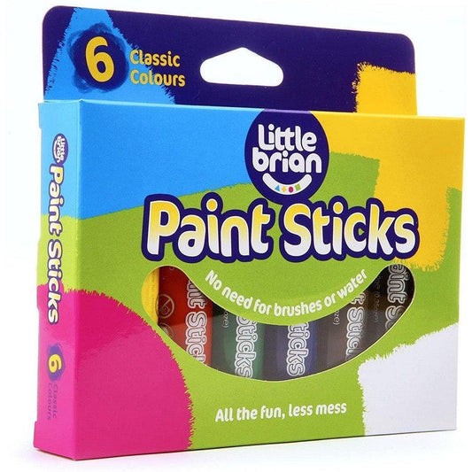 Little Brian - Paint Sticks 6 Classic Colours-Yarrawonga Fun and Games