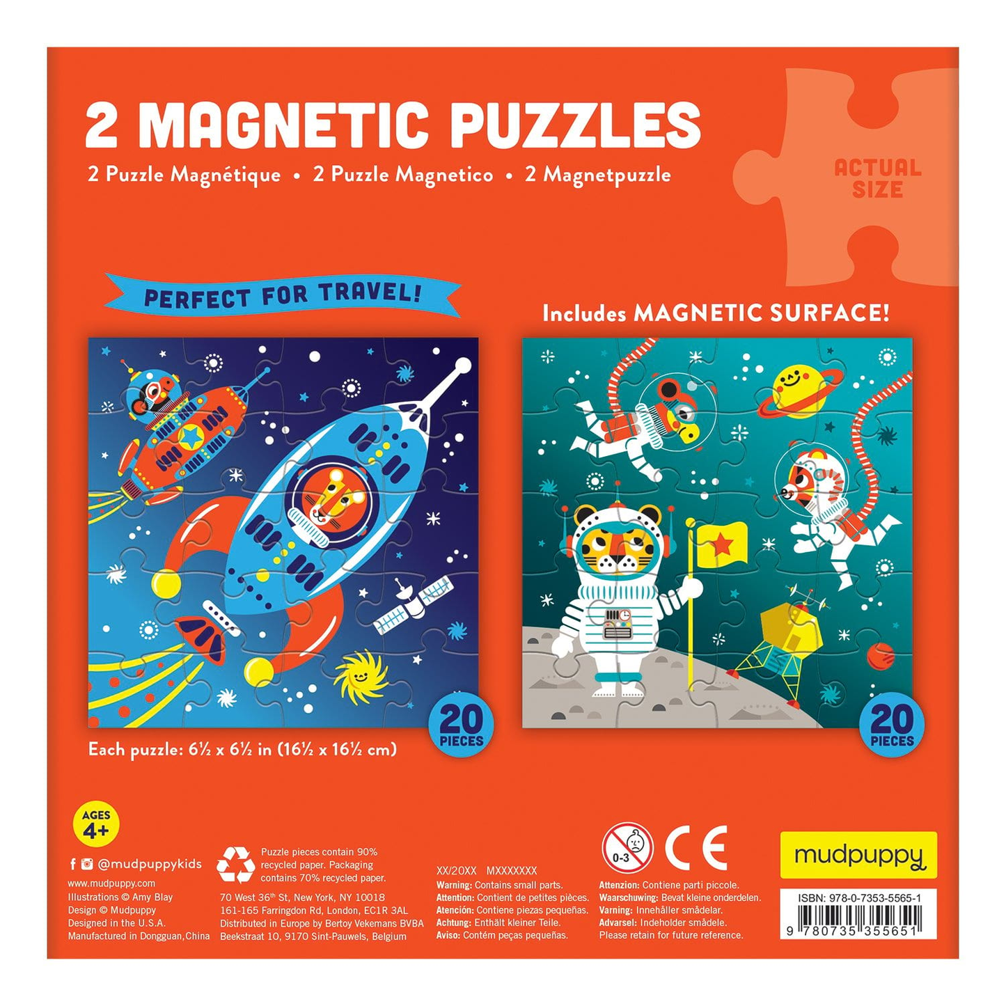 Magnetic Puzzles 2 Pack - Various Designs-Yarrawonga Fun and Games
