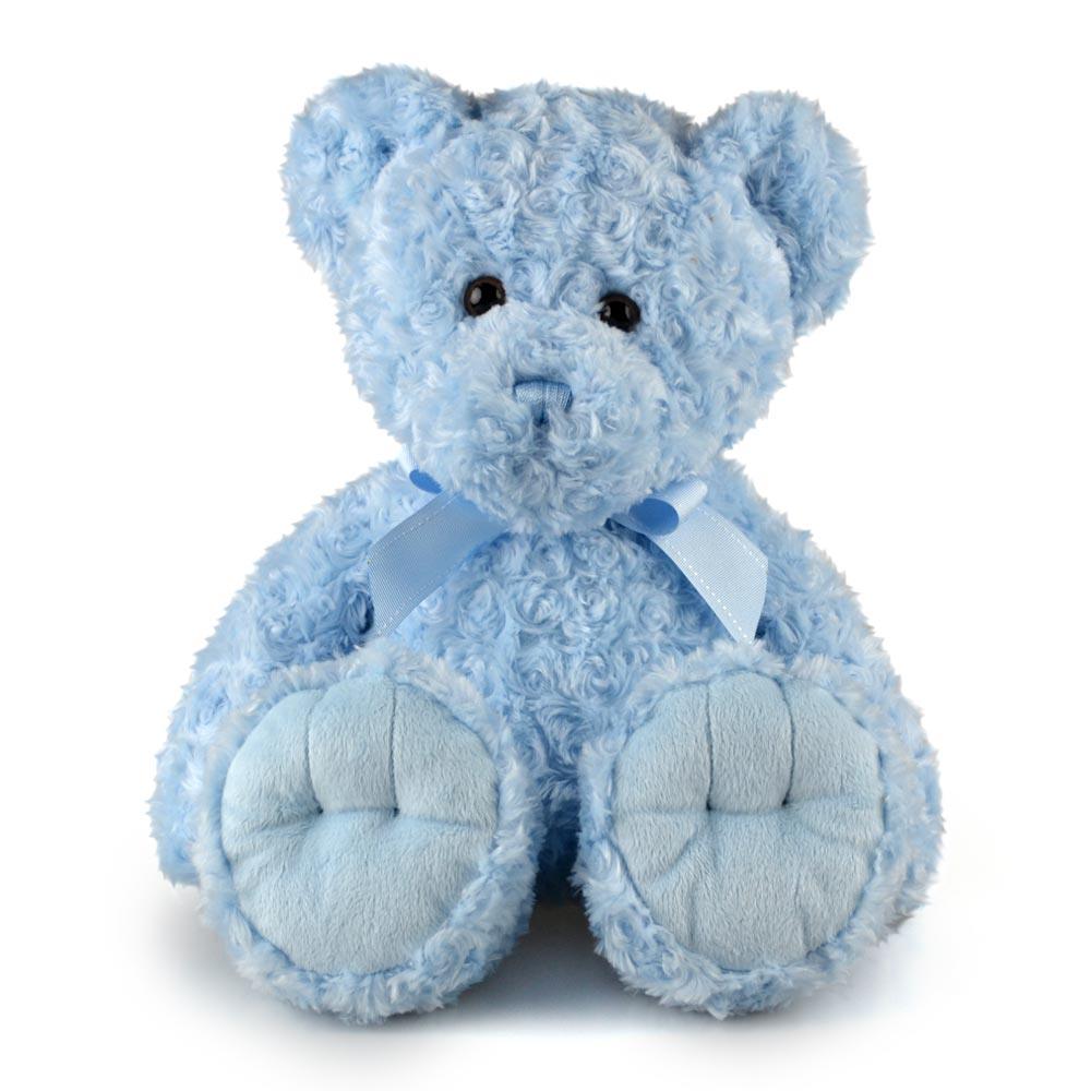 Max 30cm Teddy Bear - Various Colours-Blue-Yarrawonga Fun and Games.