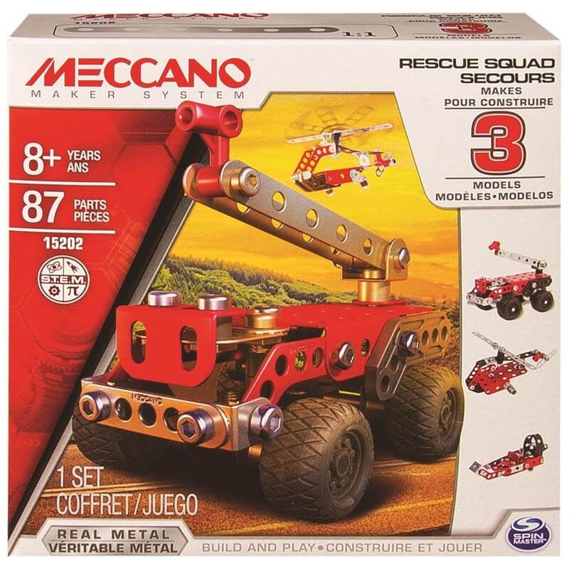 Meccano 3 Model Set - Fire Engine-Yarrawonga Fun and Games