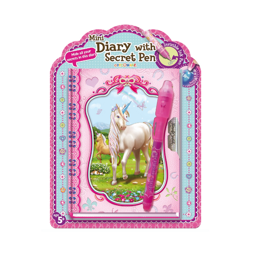 Mini Unicorn Diary with Secret Pen-Yarrawonga Fun and Games