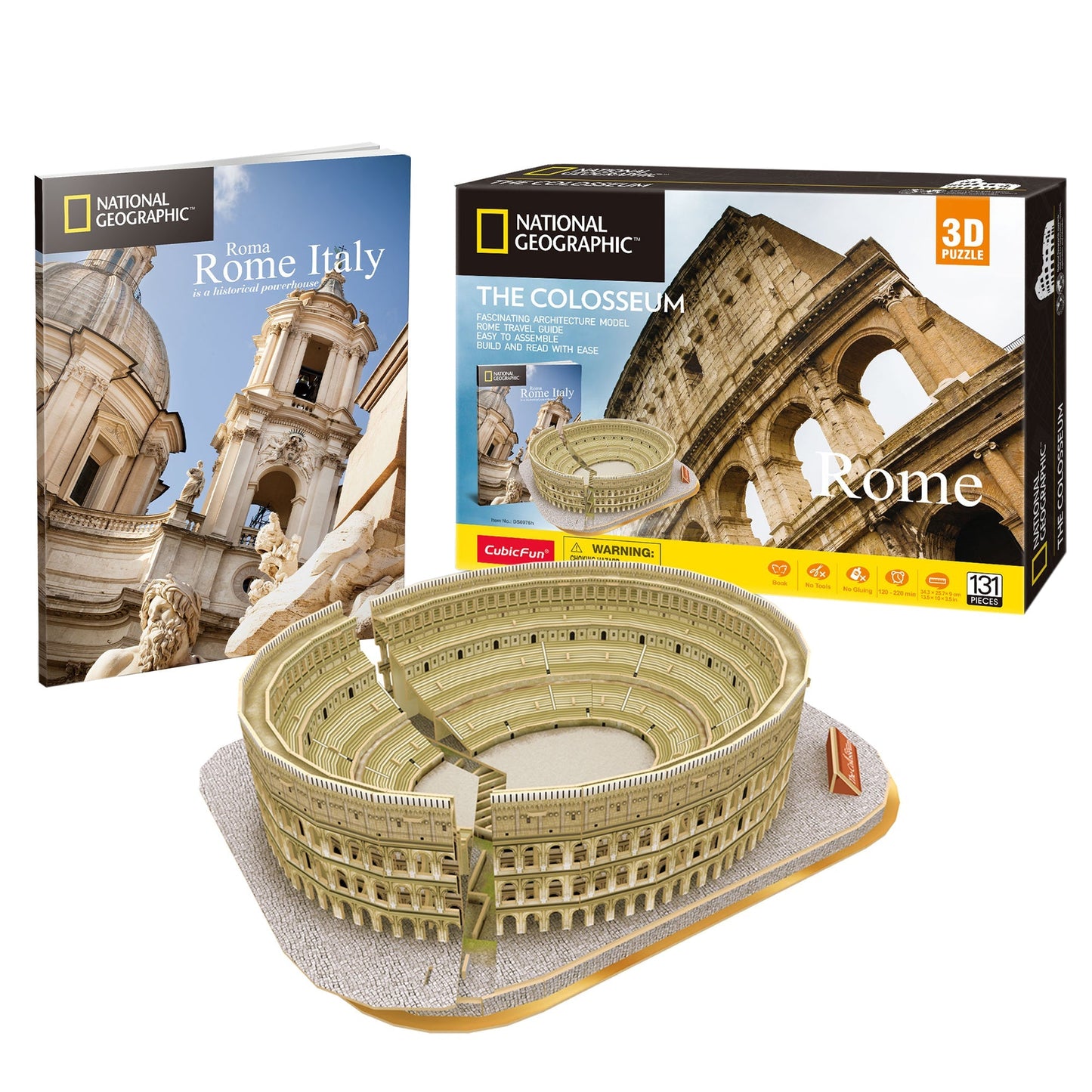 National Geographic 3D Puzzle - Rome - The Colossemun-Yarrawonga Fun and Games