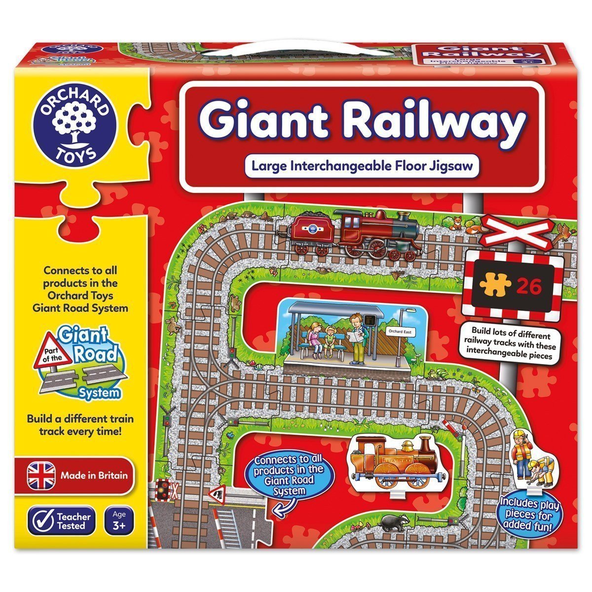 Orchard Toys - Giant Railway Puzzle-Yarrawonga Fun and Games