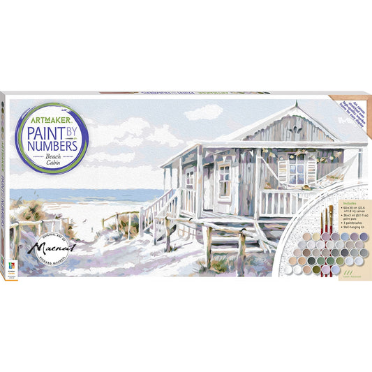 Paint by Numbers - Beach Cabin-Yarrawonga Fun and Games.